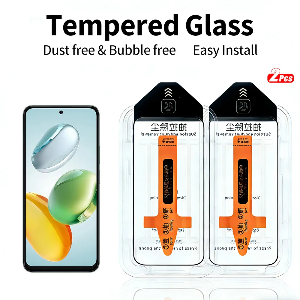 

2pcs Tempered Glass for Honor 200 Smart/Lite honor 300 X70i X70 X60 Screen Protector One-Touch Install