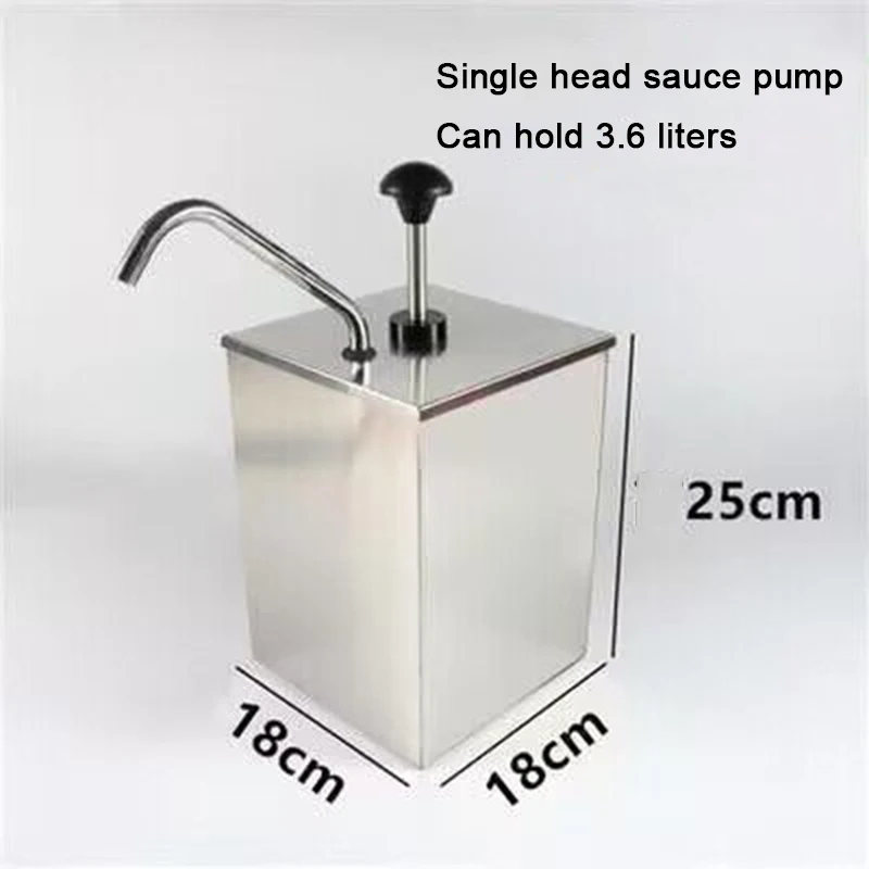 Kitchen New Single Heads 304 Stainless Steel Ketchup Mustard Dosing Dispenser Pump Condiment Sauce Pump