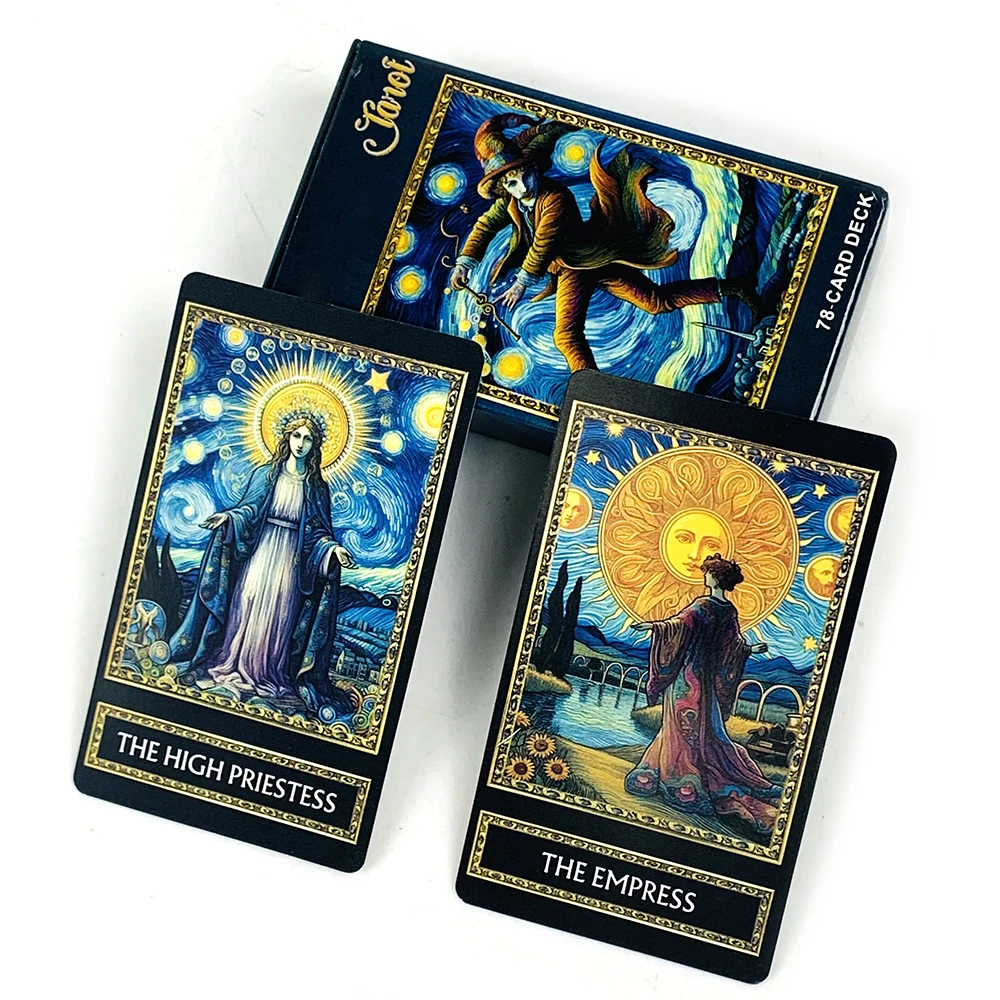 New Tarot Cards A 78 Cards Deck English Version Fortune Telling Divination Deck Game For Family Party Card Game New Year Gifts
