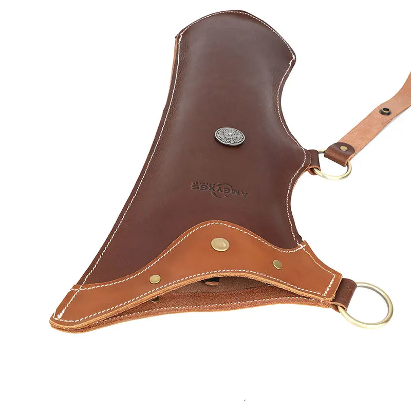 アーチェリーの矢バッグ牛革 LH/RH ウエストマウント矢矢筒は屋外狩猟撮影アクセサリー用の最大 20 本の矢を保持します