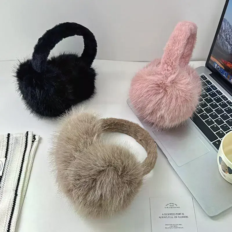 1Pcs Winter Warme Und Niedliche Plüsch Gehörschutz Faltbare kinder Gehörschutz Kalt Und Winddicht Verdickt Student Ohr Tipps