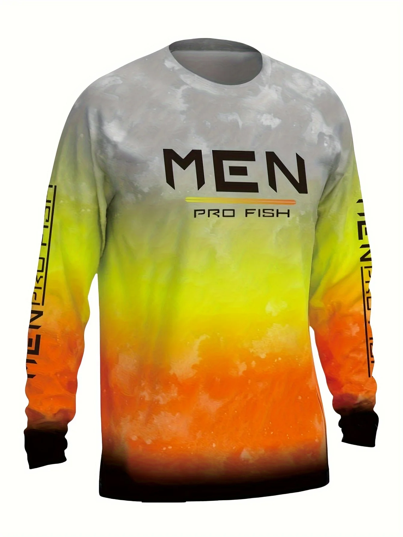 Men's long sleeved shirt off-road motorcycle shirt fishing T-shirt quick drying breathable sweat wicking hiking, hiking, adventu