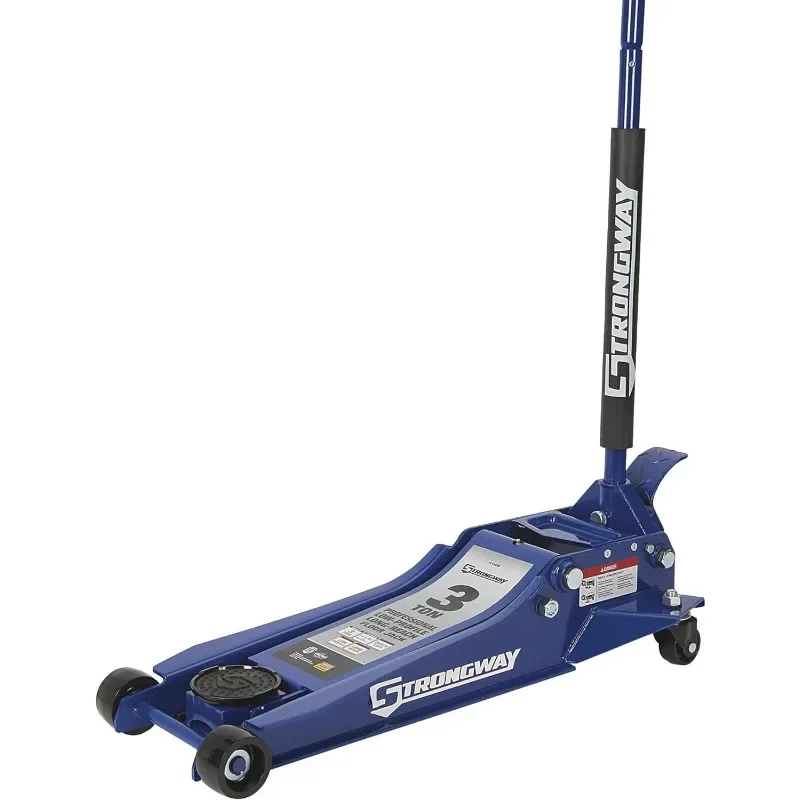 home.home.Long-Reach, Low-Profile Professional Service Floor Jack — 3-Ton Capacity