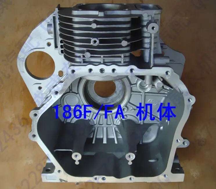 186F 186FA crankcase Km186fa km186f cylinder block fit kipor kama diesel 5KW generator 170F 178F 188F Cylinder block crankcase