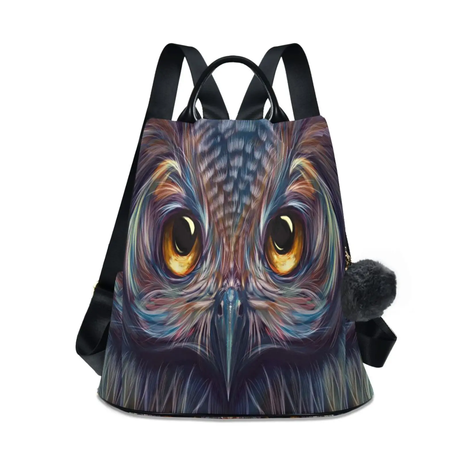 High-quality Backpack Purse For Women Anti Theft Fashion Owl print BackPack Shoulder Bag with Adjustable Straps