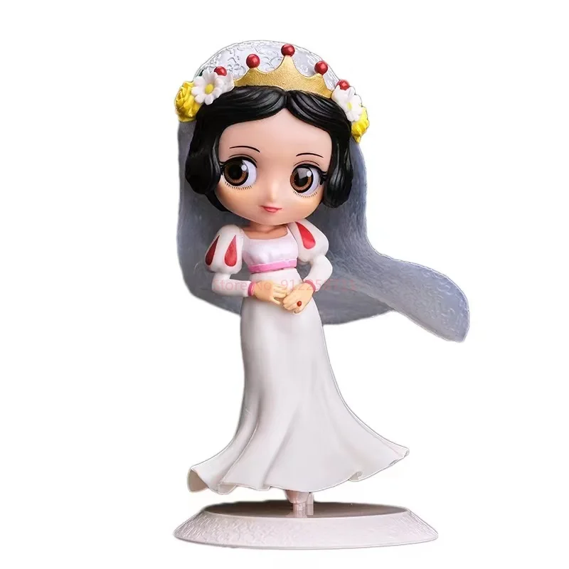 Disney Matrimonio Principessa Bellezza Biancaneve Ariel Cenerentola Sposa Modello Decorazione desktop animata Action figure a mano