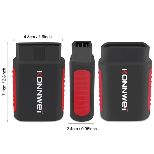 Imagen 2 del producto KONNWEi-escáner OBD2 para coche, conexión Bluetooth, Control por aplicación EPB/DPF/OiL/BMS, función de reinicio, vista de código de falla, herramienta de diagnóstico OBD para coche