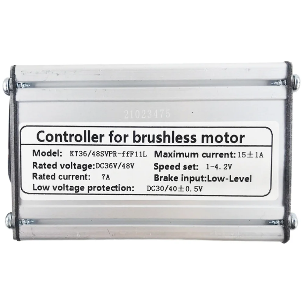 Electric Bicycle Brushless Controller 36V 48V For KT15A Sine Wave 15A Max Current for 250W 350W Systems with Front Light Wire