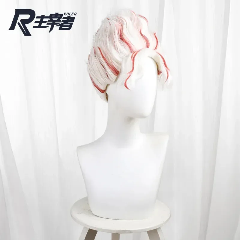 Okarun oculto-kun cospaly peruca anime dandadan turbo vovó poderes branco cabelo curto fibra resistente ao calor cabelo livre net dia das bruxas