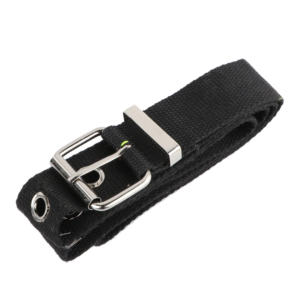 

1Pcs Decorative Wide Waistband Hollow Nylon Canvas Waist Belt Adjustable for Pants Jeans Women Black Hollow Waist Belt