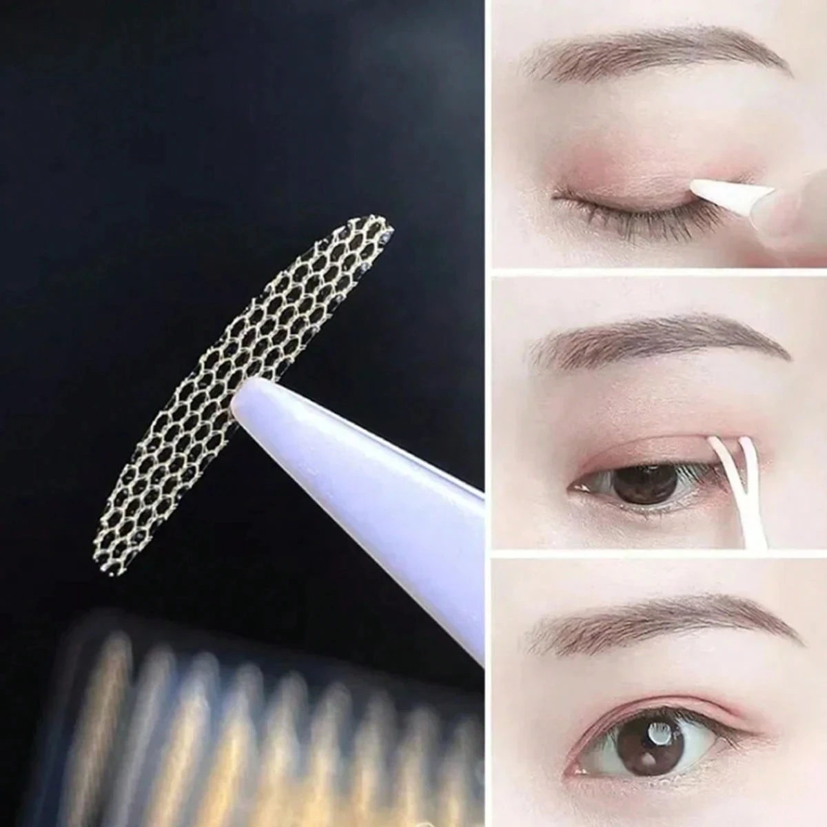 360pcs Invisible Double Fold Eyelid Tape Sticker Lace Clear Beige Self-Adhesive Natural Eye Makeup With Tools For Beauty Health