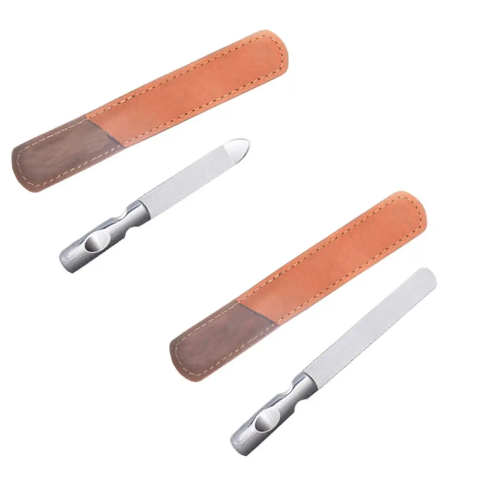 

2 набора пилок для ногтей из нержавеющей стали: профессиональные инструменты для маникюра и педикюра, для гладкой формовки, шлифовки и полировки ногтей, салонное качество, ручные