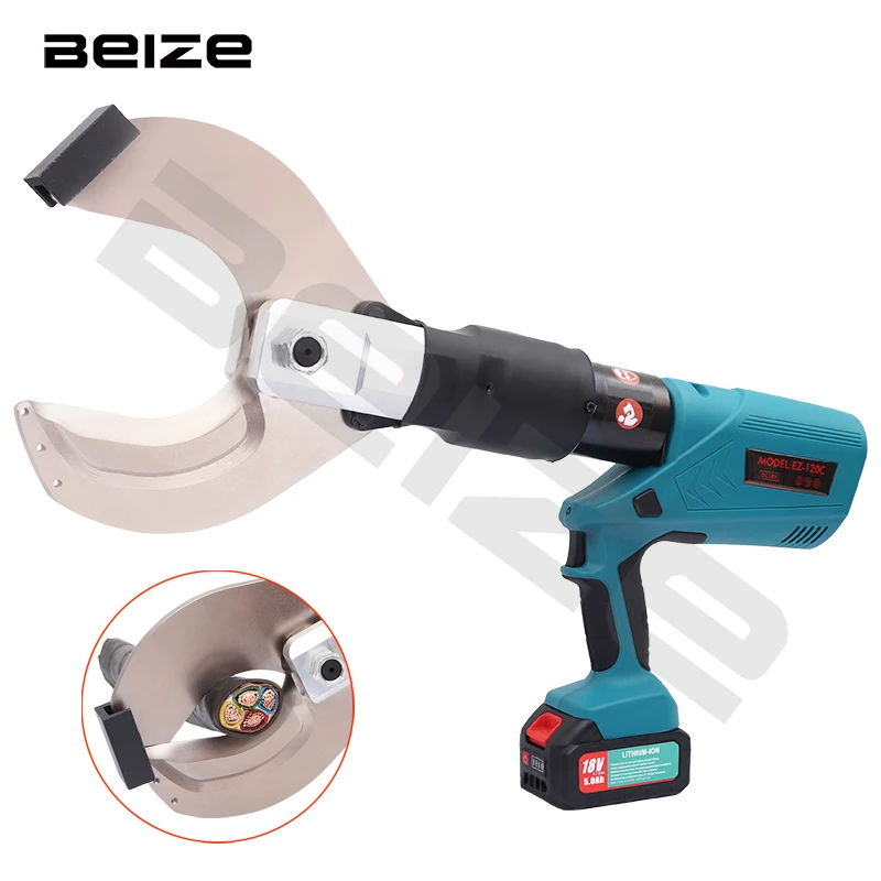 

Rechargeable Electric Hydraulic Cable Cutter EC-120C Hydraulic Cable Cutter Tool up to Diameter 120mm AL/CU Cable