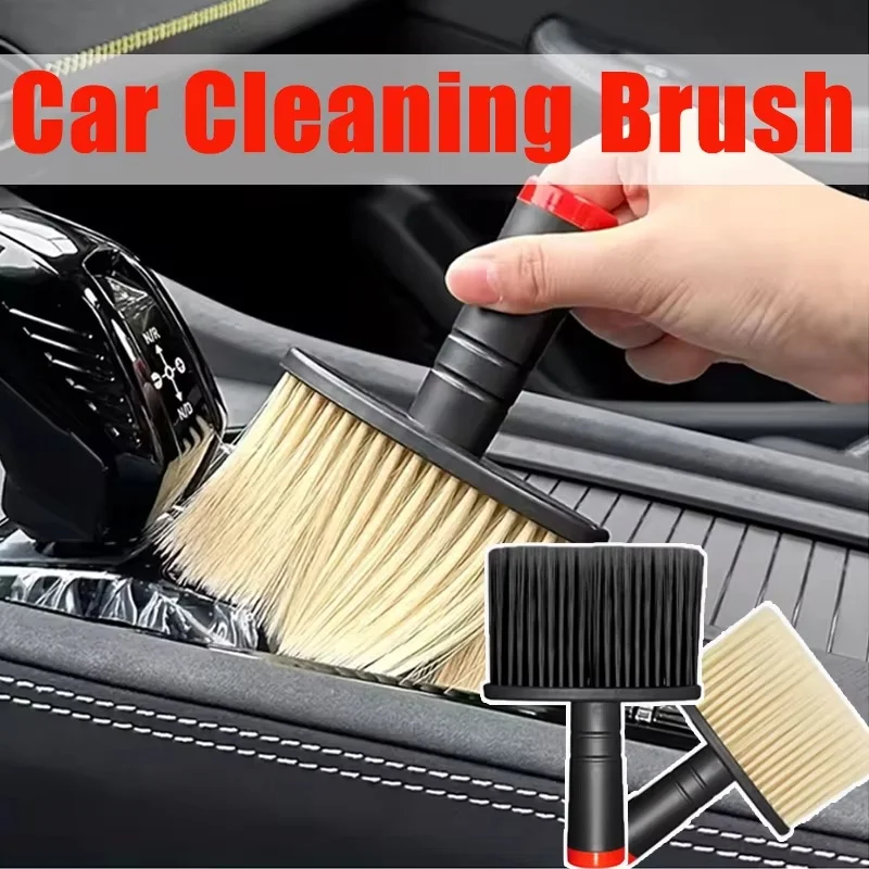 Soft Bristle Car Crevice Brush Portable Professional Gap Detailing Brush Car Interior Dust Cleaning Tool Efficient Scratch Free