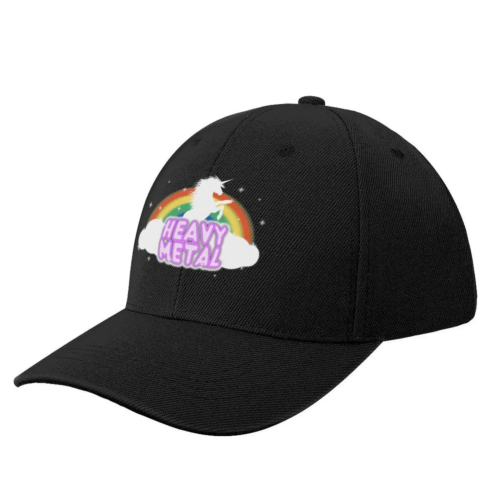 Heavy Metal Rainbow Unicorn Baseball Cap Vintage Golf Hat Ladies Men's