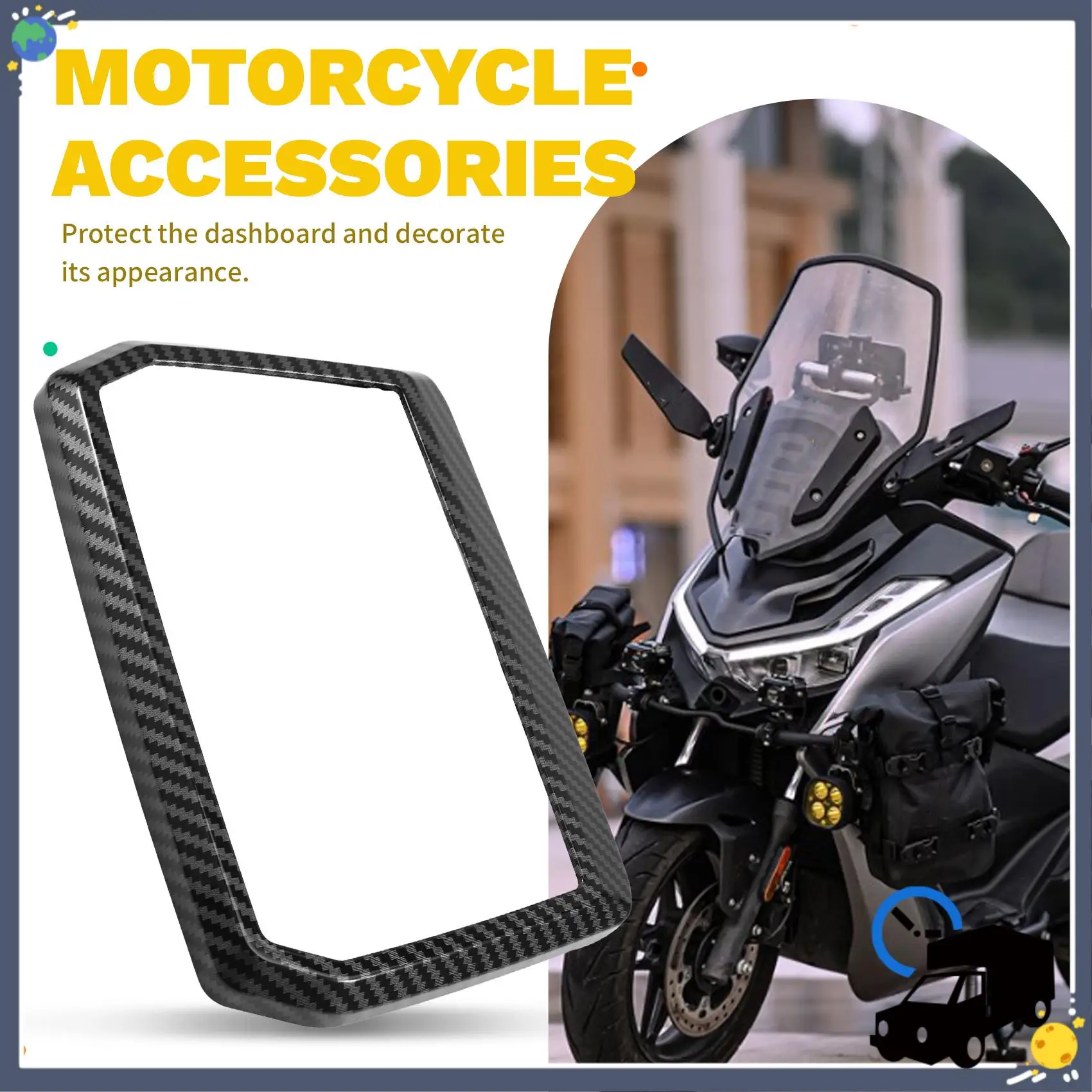 غطاء أدوات الدراجة النارية الدائم غطاء أدوات حماية من الخدش لملحقات الدراجات النارية VOGE SR250GT