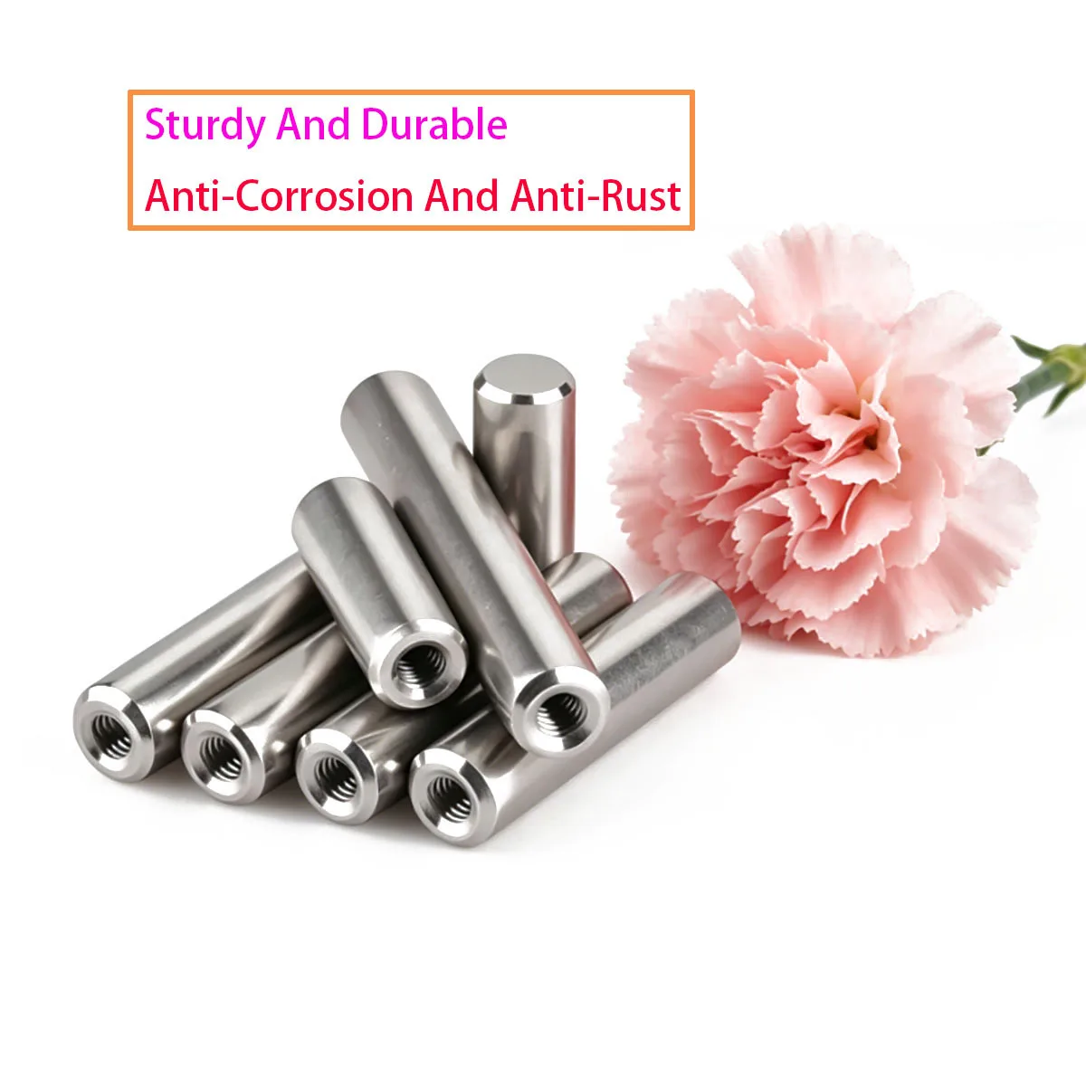 304 Stainless Steel Internal Thread Cylindrical Pin Internal Thread Positioning Pin M3 M4 M5 M6 Outer Diameter 4-12mm