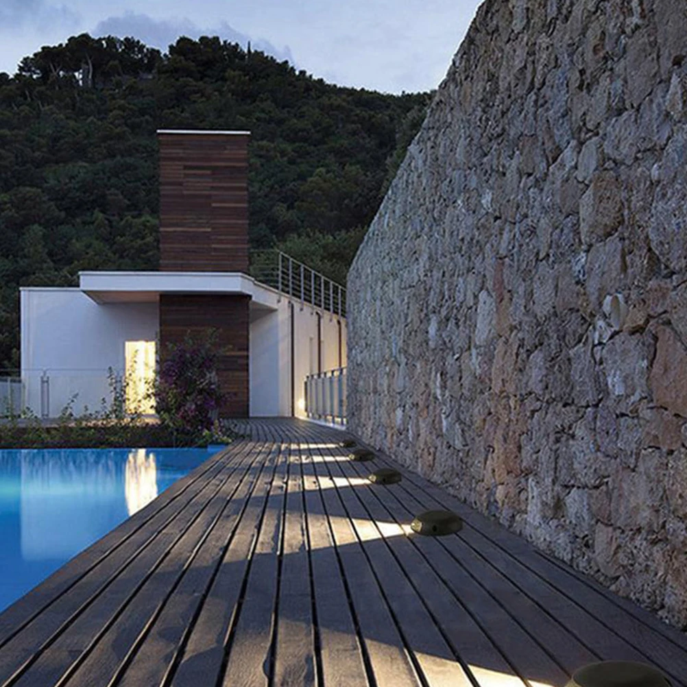 

Side Luminous 3W LED Floor Lamp 12V Warm 3000K Ground Step Lights for Garden Yard Outdoor Pathway Lighting Landscape Lawn Solar