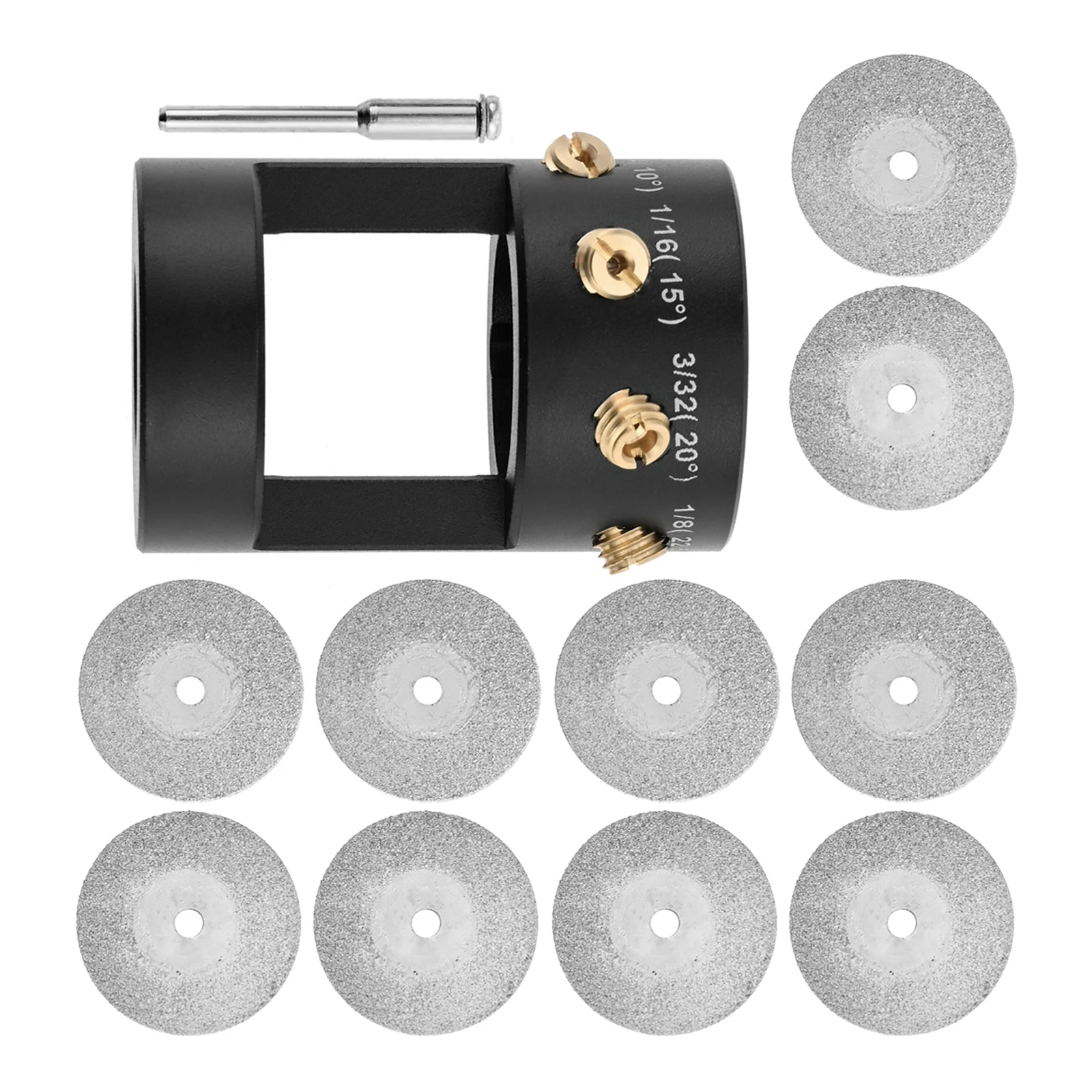 1Set TIG Sharpener Welding Grinder Head Tool Electrode Sharpener Grinder Head TIG Welding Tools with 4 Cut-Off Slot