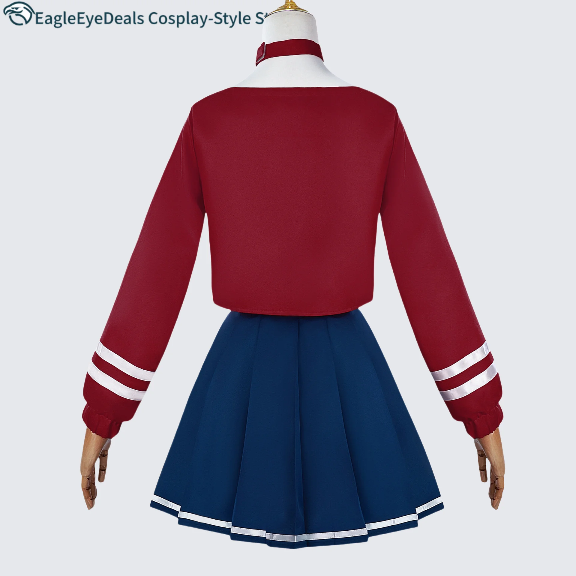 Game MiSide Crazy Mita Cosplay Costume Shoes Full Set Wig Role Play Primary Yandere Mita Cosplay Outfit Halloween For Women Men