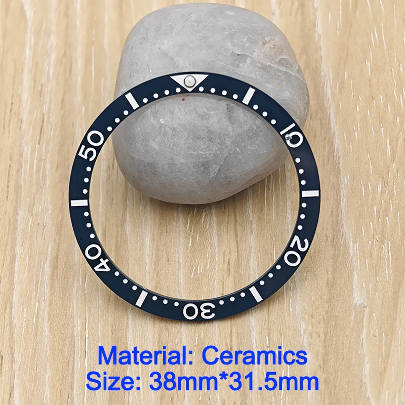 NH35 NH36 حافظة 38 مللي متر * 31.5 مللي متر سيراميك SKX007 ساعة الحافة إدراج مقياس حلقة لأجزاء الساعة المعدلة SKX007 SKX009 SRPD