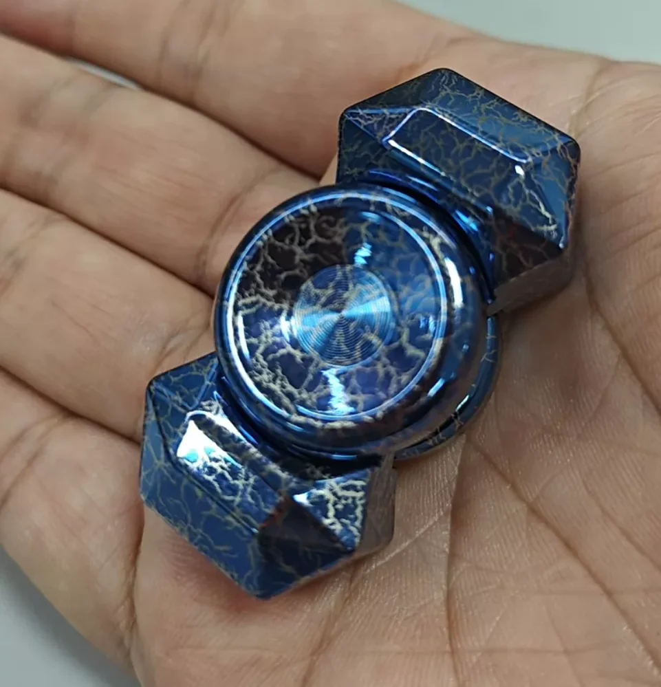 

Б/у спиннер EDC X Studio Lightning Titanium King Kong, гироскоп для пальцев, антистресс-игрушка