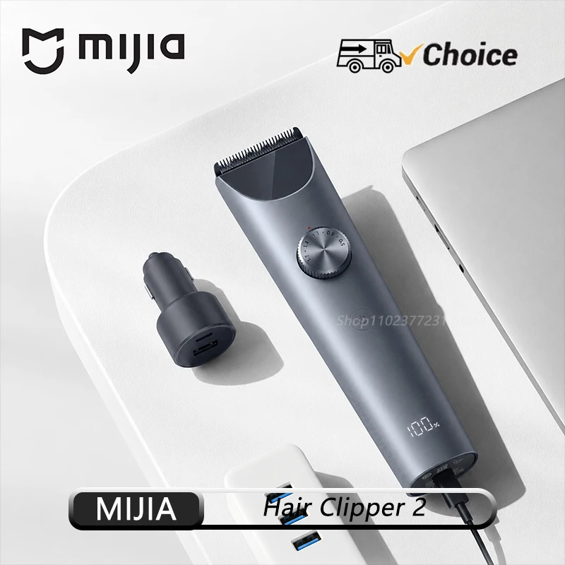 OG MIJIA Hair Clipper 2 Hair Trimmer Professional Beard Cut Machine IPX7 Waterproof Wireless Haircut Machine Mijia Clipper 2