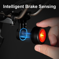 CYCLAMI Bicycle Magnetic Smart Brake Sensing Taillight Bike Auto Brake Sensing Rear Light Waterproof Cycling Warning Tail Lamp