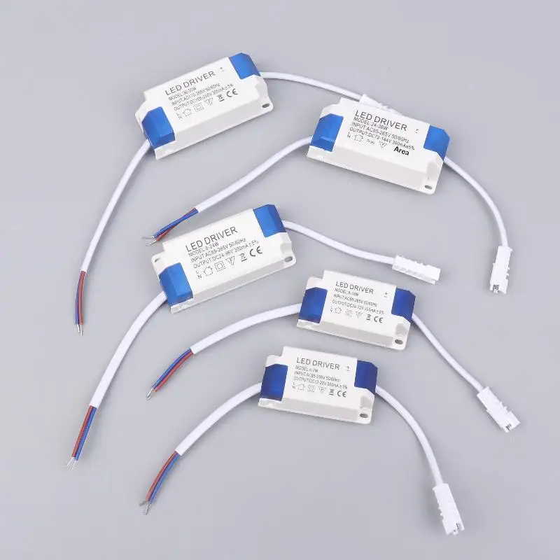 (BF06)Constant Current Non-Isolated External LED Driver 4-7W 8-18W 8-24W 24-36W 36-50W Output 300mA Lighting Transformer