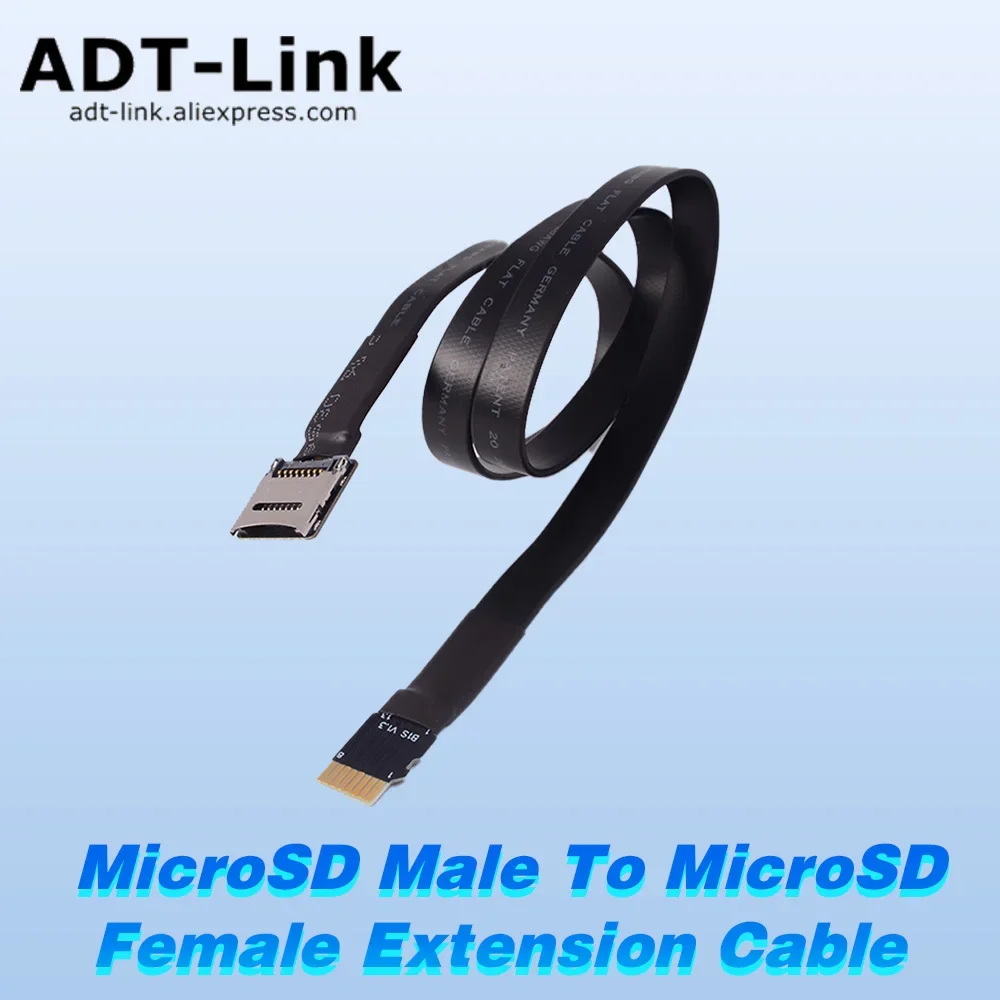 High-Speed MicroSD TF Card Male to Female Extension Cable SDHC SDXC UHS-I for GPS Navigation ROCK Pi 4 No FPC Included