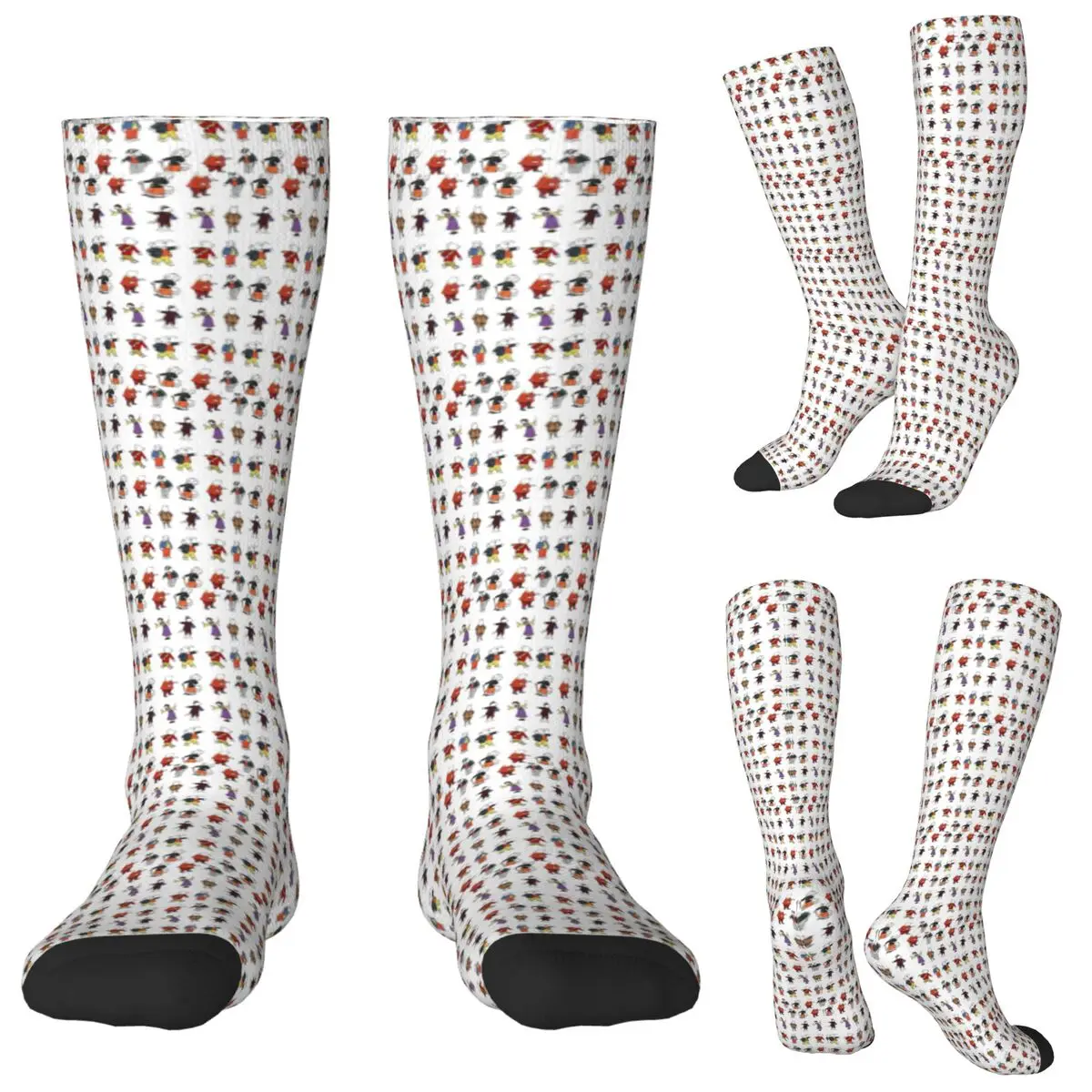 

Rupert Bear And Friends Socks Harajuku Stockings All Season Long Socks Accessories for Man Woman Birthday Present