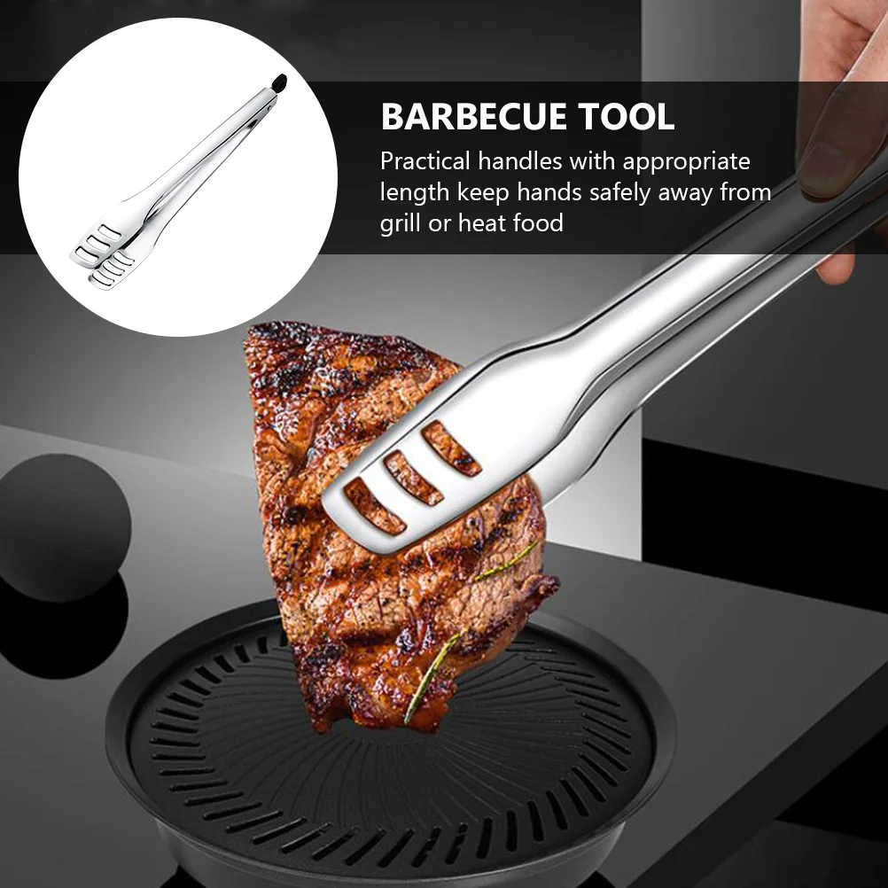 

Stainless Steel Fruit Tong Heat Resistant Rust Proof Fruit Clamp Steak Clip Bread Tong Kitchen Gadgets