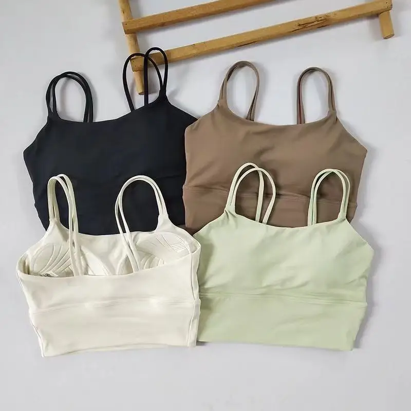 حمالة صدر رياضية نسائية مقاومة للصدمات، تجمع ظهر جميل مع أشرطة كتف لملابس اللياقة البدنية النشطة لجميع المواسم