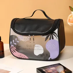 Borsa per cosmetici con gancio di nuova moda borsa da toilette da viaggio di grandi dimensioni cosmetici per l'organizzazione impermeabile trasparente