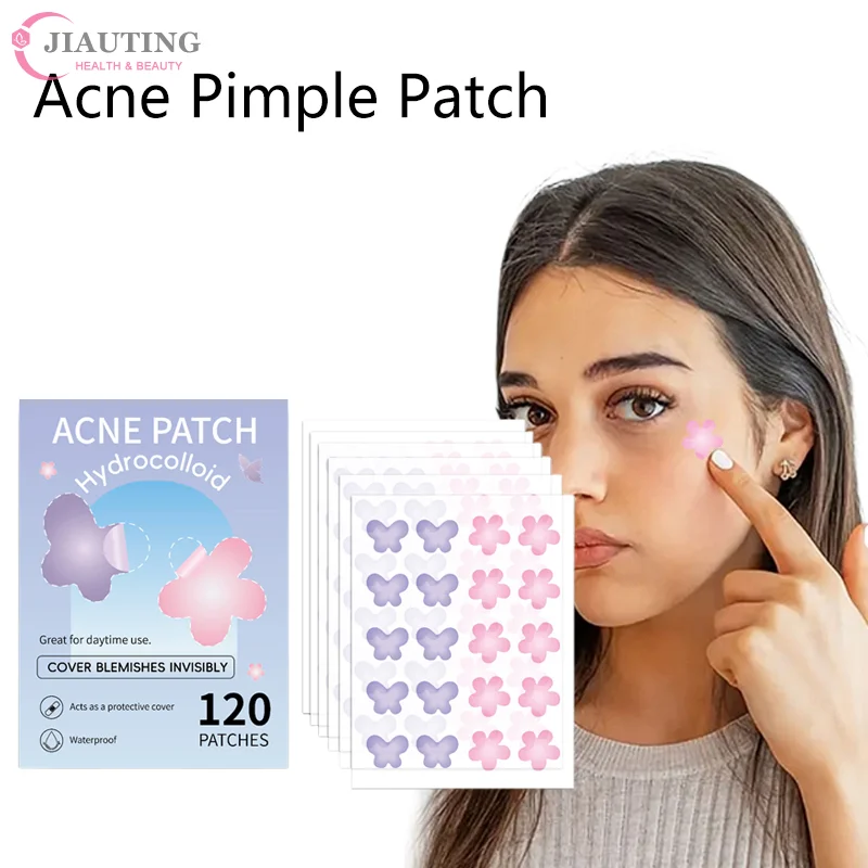 100/120PC Patch สิวดอกไม้สิว Patch สิวที่มองไม่เห็นกําจัดสิว Skin Care สติกเกอร์คอนซีลเลอร์ Face Spot เครื่องมือแต่งหน้าความงาม