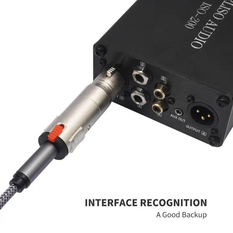 31BA Professional 6.35mm 1/4inch TRS Female To 3Pin XLR Female Adapters For Clear Balanced Sound