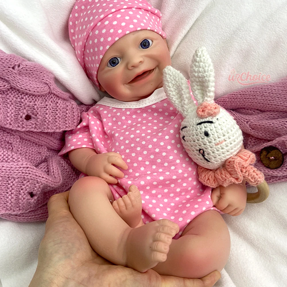 Muñeca renacida de silicona impermeable suave de 42cm hecha a mano muñeca recién nacida para el alivio de la ansiedad