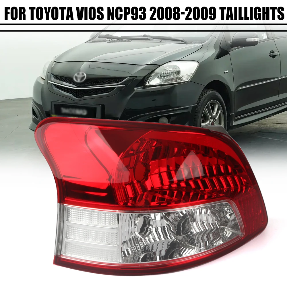 Left/Right Side Tail Lamp For TOYOTA VIOS NCP93 2008-2009 Rear Tail Light  Brake Lamp with