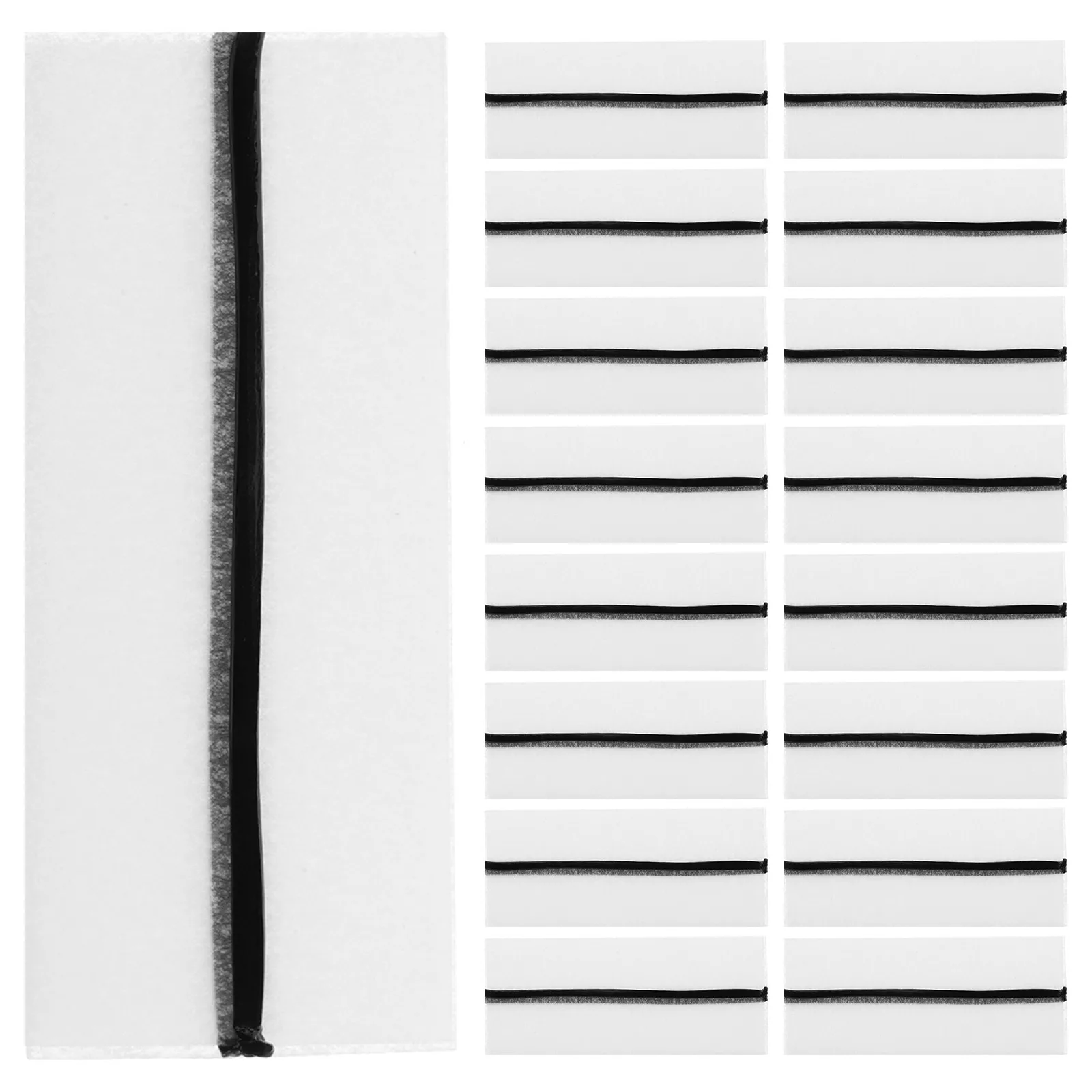 40Pcs Black Self Adhesive Eyelash Extension Strips No Messy Glue Required Long Wearing Makeup Tape for