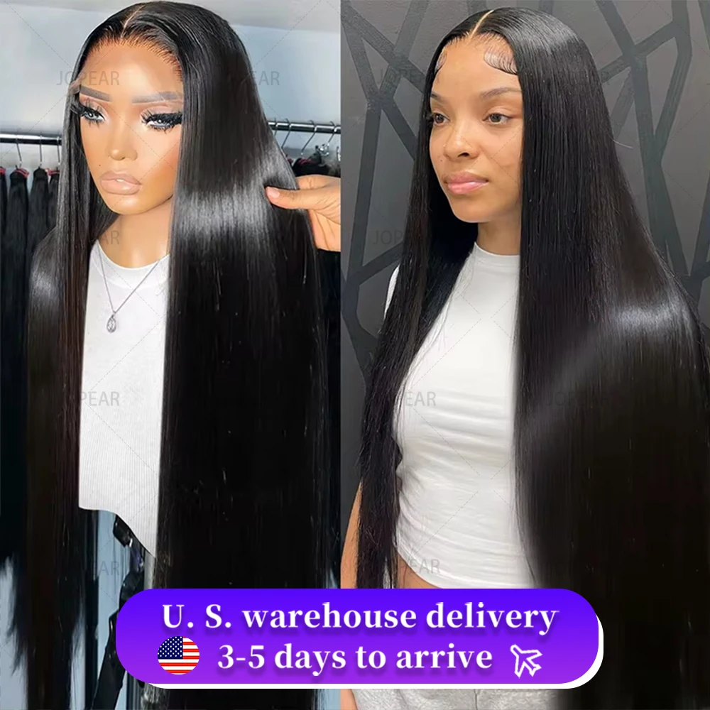 

220 Density 13x4 13x6 HD Transparent Bone Straight 30 40 Inch Remy Lace Front Human Hair Wigs Brazilian Frontal Wigs For Women
