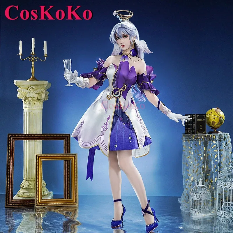 

qq78Request7CosKoKo Robin Cosplay Game Honkai: Star Rail Costume Nifty Lovely Uniform Dress Full Set Halloween Party Role Play C