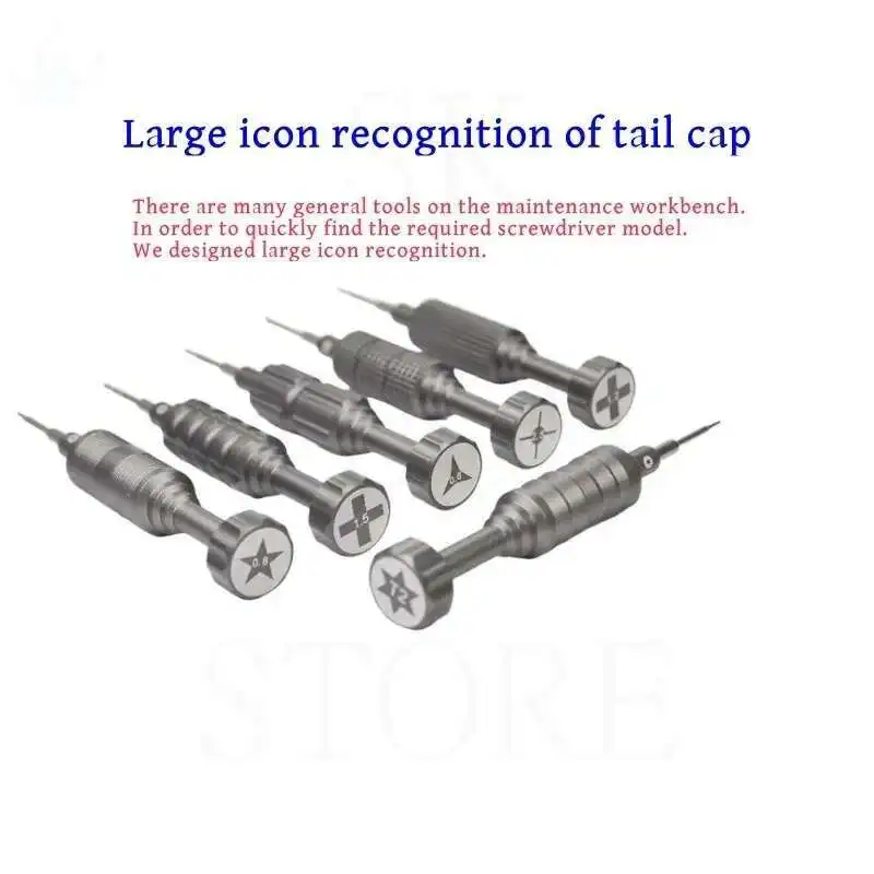 TE-674 High Hardness Screwdriver Kit Convex Cross Torx T2 Y0.6 Pentalobe Phillips For Phone Watch Tablet Repair Opening Tool