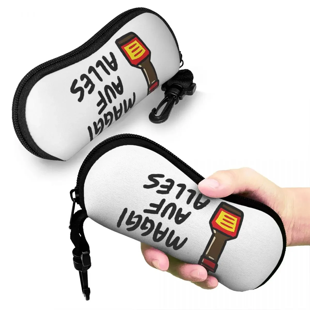

Maggi Auf Alles (Deutsch) Shell Glasses Case Protective Sunglasses Box Women Men Soft Eyeglass Bag Pouch