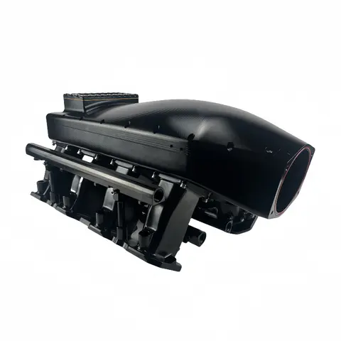 Factory custom full CNC LS1 LS3 LS7 large long leg intake manifold custom aluminum numerical control processing service