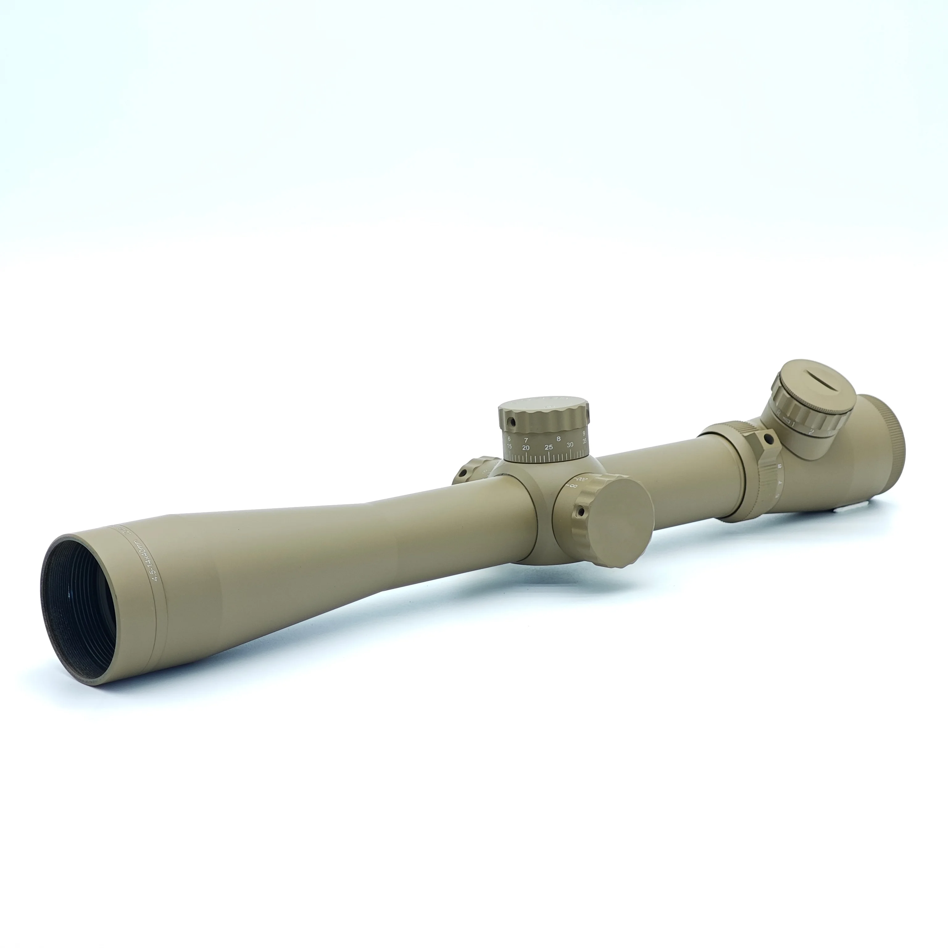 

Tactical 4.5-14x40 Rifle Scope MPVO Duplex Reticle Hunting Scope Airsoft Variable Optics Throw Lever Sleek Cylindrical