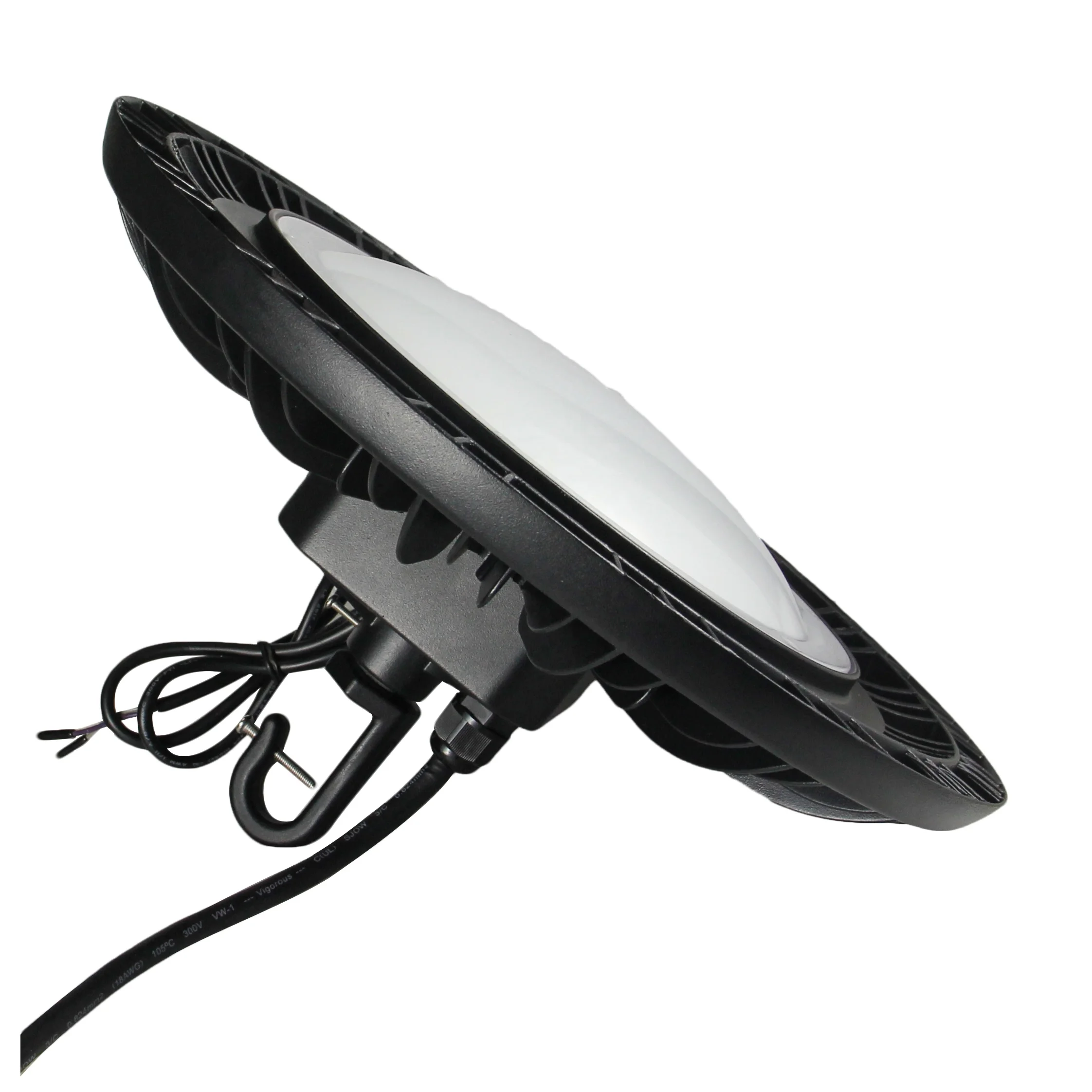 DLC-difusor antideslumbrante Premium de 160lm, 347V, carcasa de aluminio, luz LED UFO de alto brillo, 100W, 150W, 200W, 240W