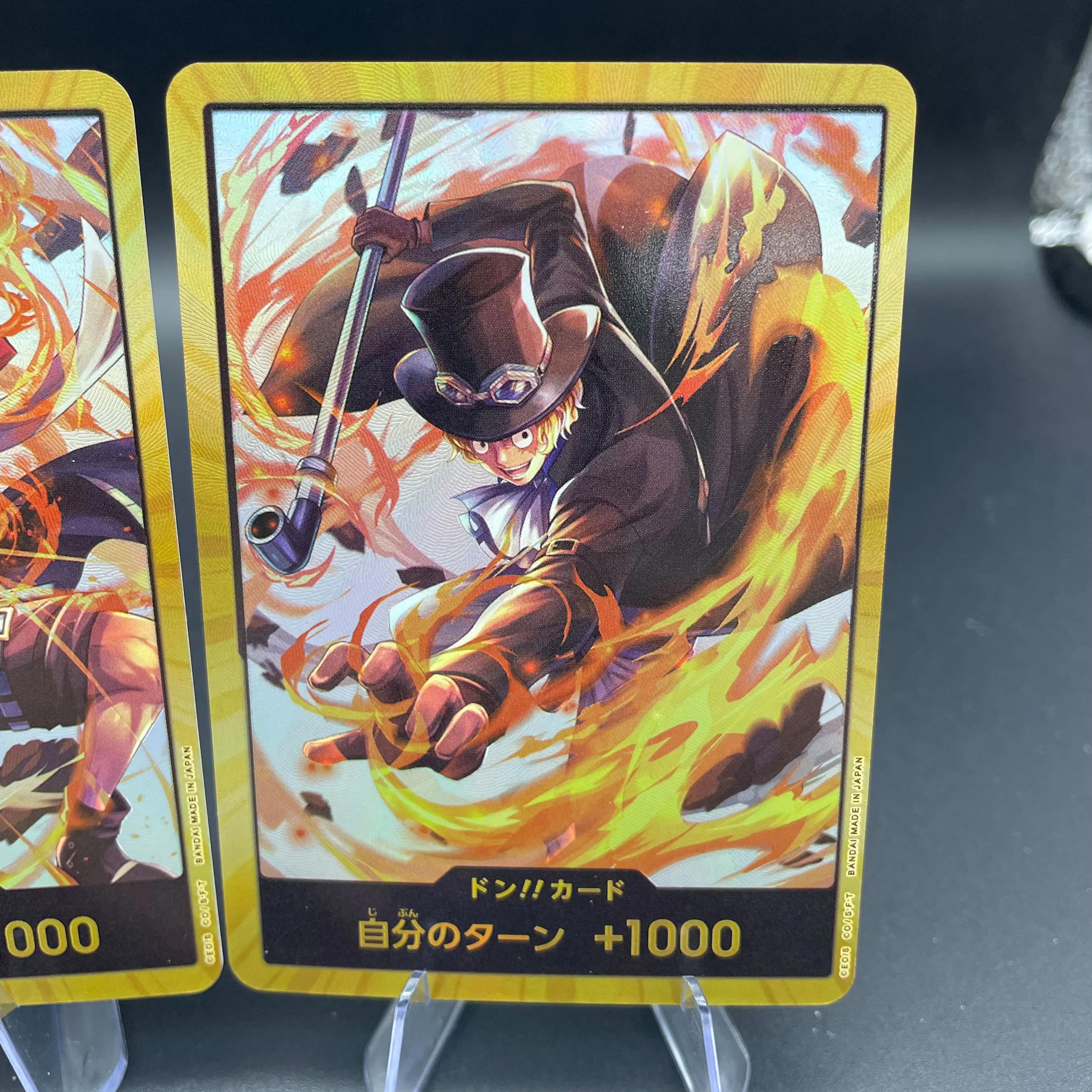 بطاقة تجميع ذاتية الصنع Opcg Stc-13 The Three Brothers Monkey D. Luffy Portgas D. Ace Sabo بطاقة تجميع الملمس هدية #4