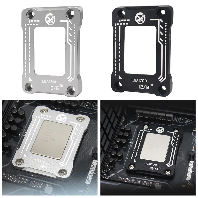 CPU Bending Correction Fixing Buckle Backplane Bracket for LGA1700 LGA1800 Intel12th 13thGen- CNC- AluminumAlloy Frame