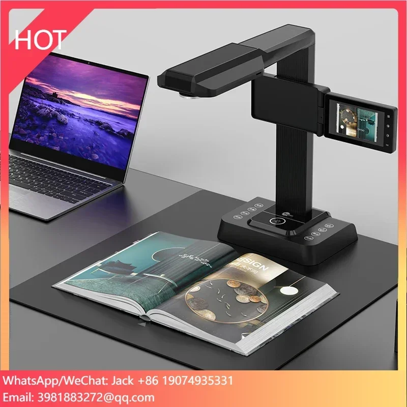

High Resolution A3 20Mp OCR Portable Document Camera Scanner Flatten Fixed Focus Document Camera for School