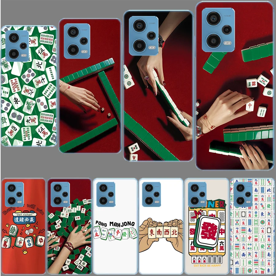 Mahjong Games Funda For Redmi Note 13 Pro 5G Plus 12 12C 10 10X 10C 10A 9 9T 9C 9A 8 8A 7 7A K70 K60 Pro 6 6A Xiaomi A2 Lite TPU